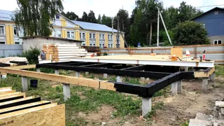 Özel projeye göre 148 m² ev, Ivanovo: temel ve alt bağlama kirişi