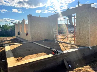 Haus 224 m² nach individuellem Projekt, Dorf Borovikovo: Wandmontage
