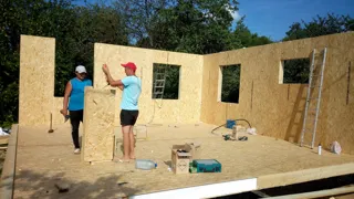 Haus nach Projekt „Gamma“, Gebiet Kostroma: Wandmontage