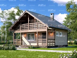 Haus nach Projekt „Wesy“, SNT „Mir“: Projektvisualisierung