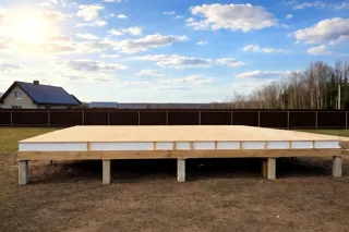 Haus nach Projekt „Jessentuki 8x8“, Gebiet Iwanowo: SIP-Boden auf Höhe 0