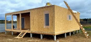 Ferienhaus 102 m² nach Projekt „Mistika - E2.8“, Gebiet Moskau