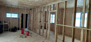 Haus 64 m² nach individuellem Projekt, Dorf Rtishchevo: Trennwände