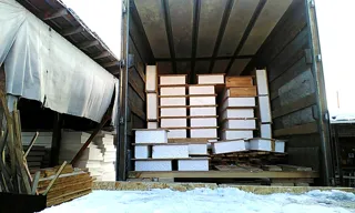 House, “Barnhouse 110” design, Moscow Region: house kit delivery
