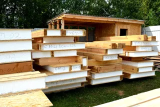 Banja, Projekt „Owen“, Gebiet Iwanowo: Lieferung des Hausbausatzes