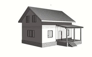 Custom-design house, Ivanovo: project rendering