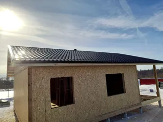 Haus 90,3 m² nach individuellem Projekt, Dorf Pazushino: Dach