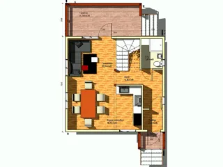 Haus nach Projekt „Radoniza“, Dorf Kadnikovo: Projektgrundriss