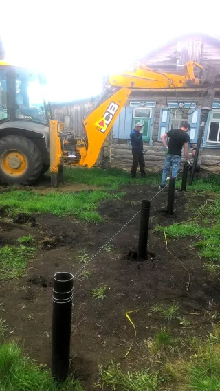Haus nach Projekt „Amelija“, Dorf Abdrakhmanovo: Fundament und Grundrahmen