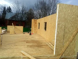 Haus 102 m², Projekt „Randevu - E2.8“, SNT „Sputnik“: Wandmontage