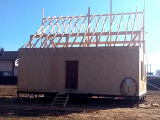 House, “Votchina” design, Gubachevo village: roofing