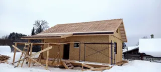 Haus 63,3 m² nach individuellem Projekt, Dorf Ignatovskoe: Dach