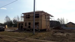 Garage nach Projekt „Slawjanka mini + Garage“, Dorf Nazarovo: zweites Obergeschoss und Dachgeschoss