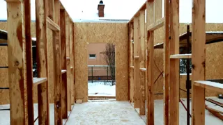 House built to a custom design, Ivanovo: interior partitions