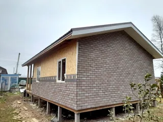 Haus nach Projekt „Finnisch 60“, Gebiet Moskau: Fassadenverkleidung