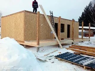 102 m² ev, “Korsar - K2.8” projesi, Markovo köyü: duvar montajı
