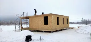Haus 72,5 m² nach individuellem Projekt, Shuya: Wandmontage