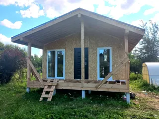 A 30 m² house built to the “Nezhnost 4” design, Yaroslavl Region