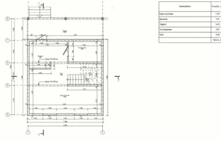 Haus 115 m² nach individuellem Projekt, Dorf Golovino: Projektgrundriss