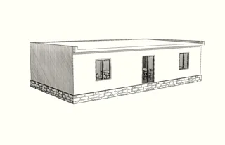 Haus 77,4 m², individuelles Projekt, SNT „Sadowod“: Projektvisualisierung