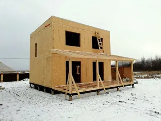 House based on the “Style 108” design, Miklyaikha settlement