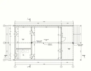 Özel projeye göre 54,5 m² ev, Barskoe köyü: proje planı