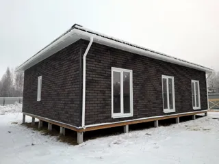 Haus nach Projekt „Randevu - E2.8“, Dorf Bashutino: Fertiges Haus