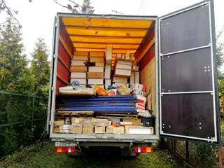 Haus, individuelles Projekt, SNT „Lasarewo“: Lieferung des Hausbausatzes