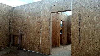 Haus 112,5 m², Projekt „Kostroma“, Dorf Nastasino: Wandmontage