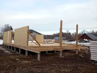 Haus nach individuellem Entwurf, Gebiet Kostroma: Wandmontage