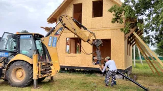 Haus nach Projekt „Sarja“, Kazan: Lieferung des Hausbausatzes