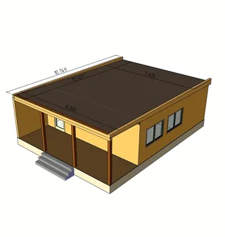 Haus 76 m² nach individuellem Projekt, Dorf Byakovo: Projektvisualisierung
