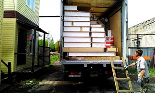 House, “Ochag” design, Starkovo village: house kit delivery