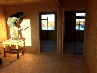 House, “Slavyanskiy Skit” design, Kadnikovo village: interior partitions