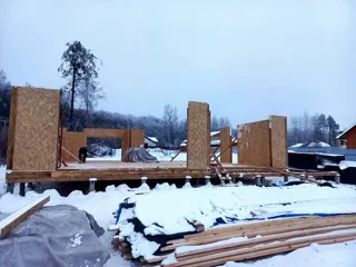 Haus 211 m² nach individuellem Projekt, Dorf Kulikovo: Wandmontage