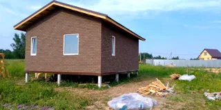 58 m² ev, “Slavyanskiy Skit” projesi, Alabukhino köyü: tamamlanmış ev