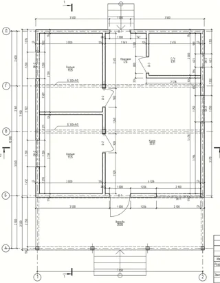 Haus 76 m² nach individuellem Projekt, Dorf Shirokovo: Projektgrundriss