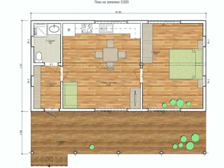 Haus nach Projekt „Mistika - S2.8“, Narofominsk: Projektgrundriss