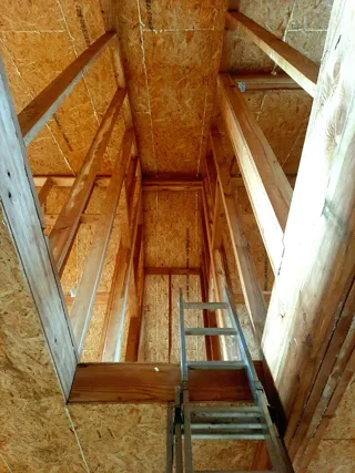 House, “Lotos” design, Glubokovo village: interior partitions
