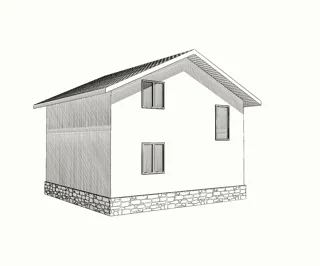 Haus nach individuellem Entwurf, Siedlung Shuvalovo: Projektvisualisierung