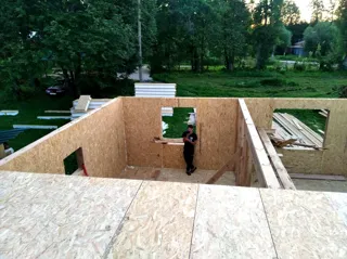 Haus nach individuellem Entwurf, Dorf Kuznetsovo: Wandmontage