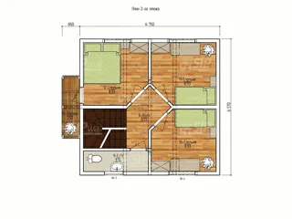“Elisey” projesine göre ev, Uglich: proje planı