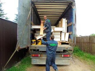 Haus nach Projekt „Radoniza“, Dorf Kryukovo: Lieferung des Hausbausatzes
