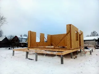 Haus 131,5 m², Projekt „Sefir“, Vologda: Wandmontage