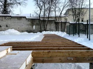 Haus 263 m² nach individuellem Projekt, Nizhniy Novgorod: Fundament und Grundrahmen