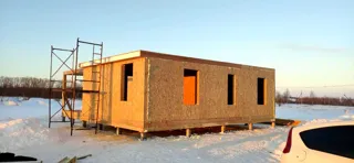 Haus 72,5 m² nach individuellem Projekt, Shuya: Wandmontage