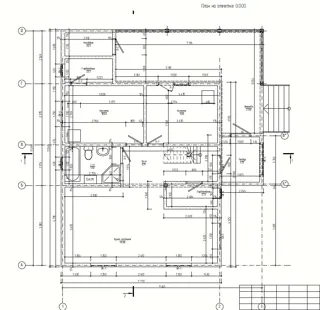 Haus nach individuellem Entwurf, Dorf Novo-Talitsy: Grundriss des Projekts