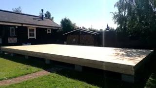 Haus 56 m² nach individuellem Projekt, Dorf Kleshchevo: SIP-Boden auf Höhe 0