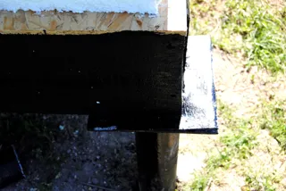 Haus nach Projekt „Musa“, Cottage-Siedlung „Schiwopisnyj bereg“: Fundament und Grundrahmen