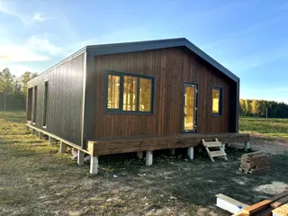 Haus nach Projekt „Barnhouse 65“, Dorf Kryukovo: Fertiges Haus